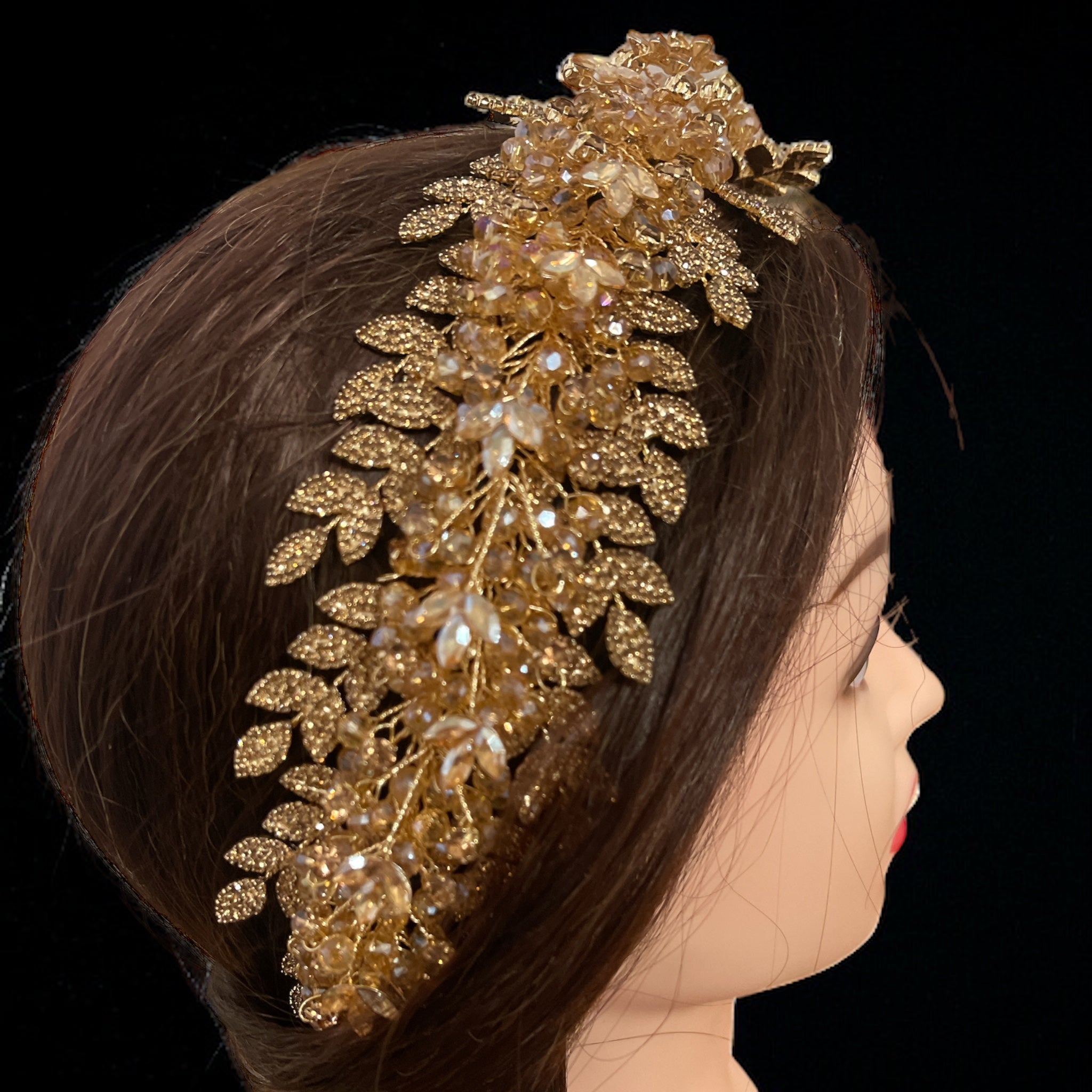 Arraba Gold beaded headpiece