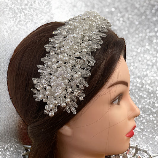 Al Jib Bridal Pearls headpiece