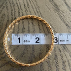 Bayt Naqquba 6pcs Bangles Pleated Gold