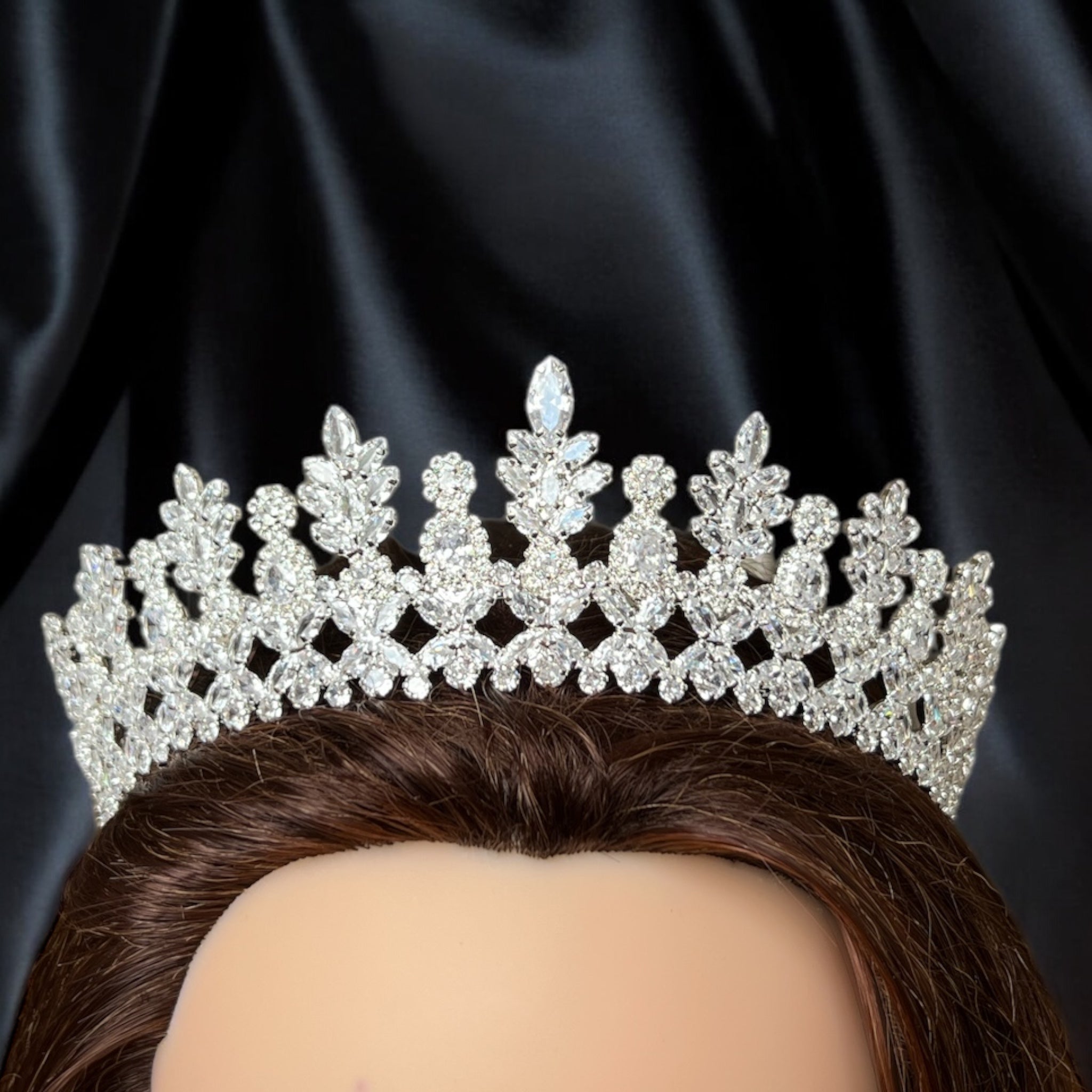Al-Bireh II Zircon Bridal Crown