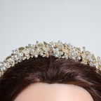 Ein Karem mini coins Gold and Pearls headpiece