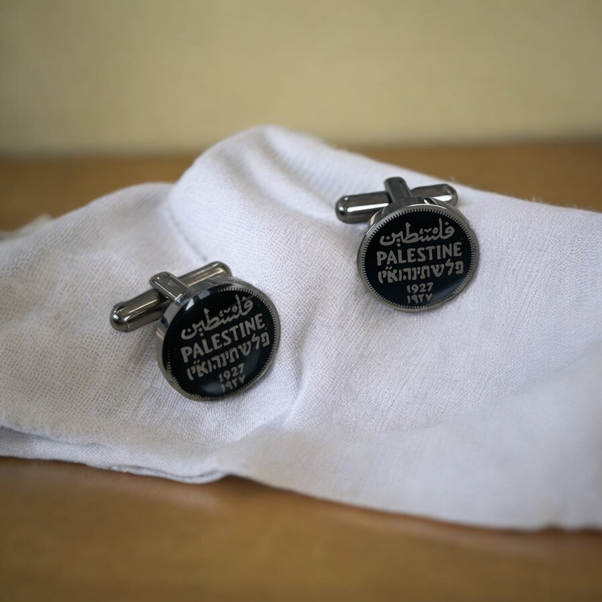Palestine silver cufflinks