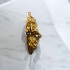 Palestine map and Mahmoud Darwish quote pin