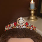 Dayr Tarif Gold and red tiara
