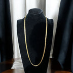 Ramallah II 21k pleated gold multi wear necklace