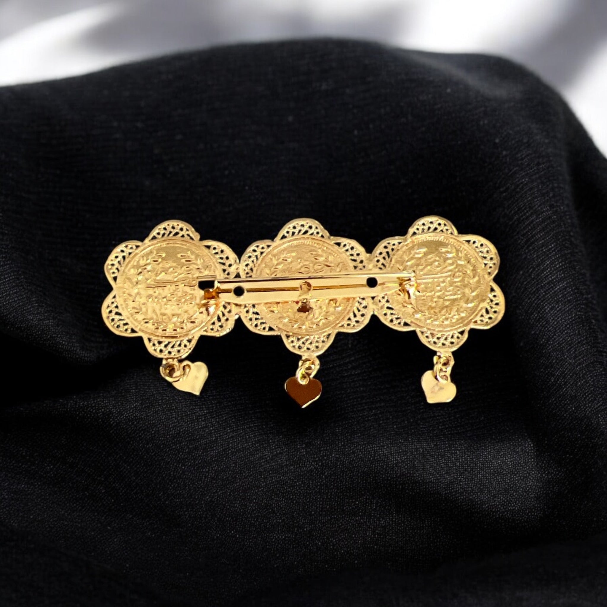 Ramallah II three coins brooch / Pin