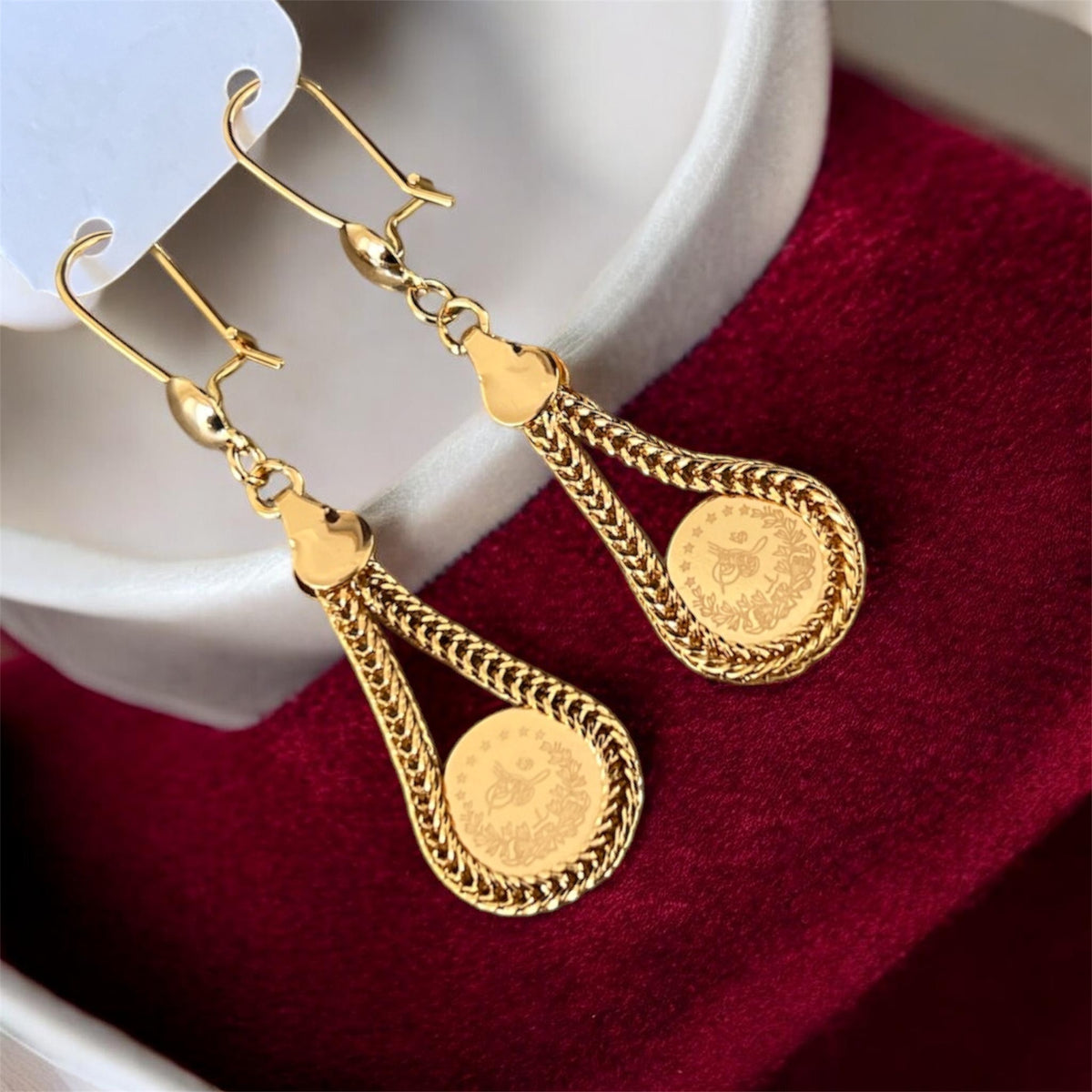 Lifta II 18K plated gold earrings