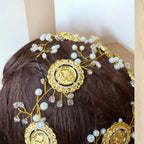 Arab Suqrir long Braided hair headpiece
