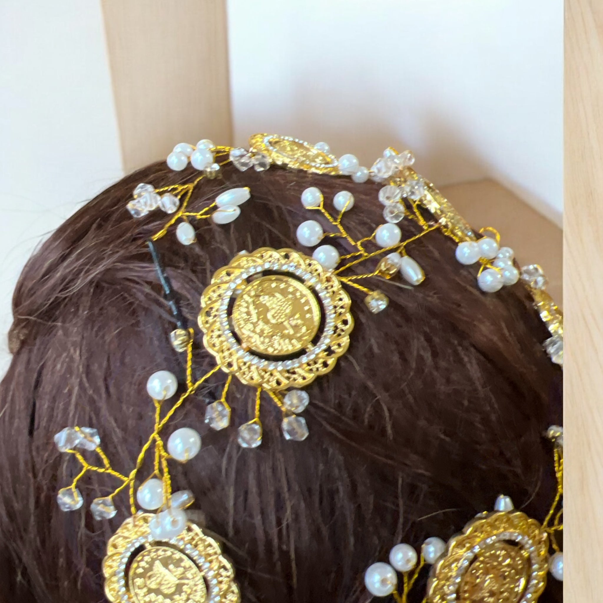 Arab Suqrir long Braided hair headpiece