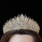 Hardine luxury zicron Gold tone crown