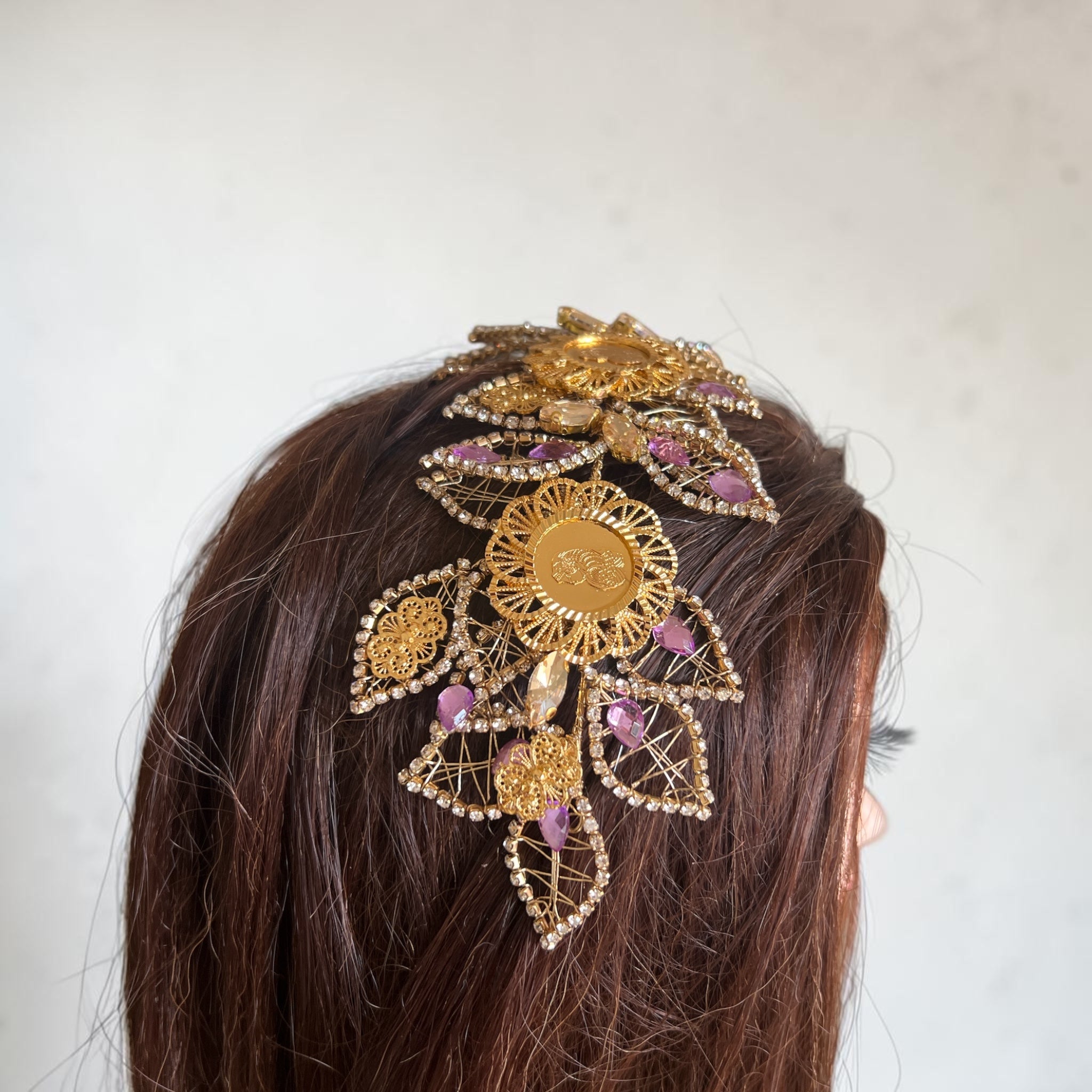 Al-Sumayriyya Purple Gold headpiece