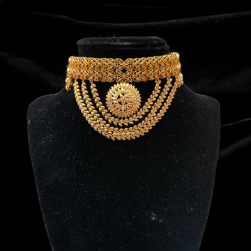 Nablus Gold Pleated Choker