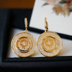 Beit Hanoun 24k pleated Earrings