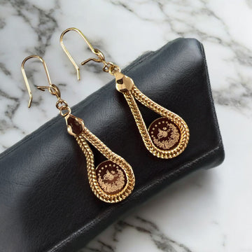 Lifta II gold plated earrings