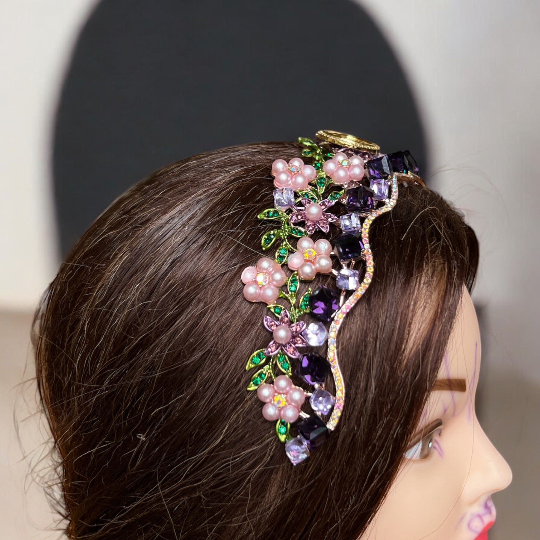 Bayt Umrin purple coin crown/headpiece