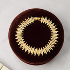 Yafa 18k pleated gold bracelet