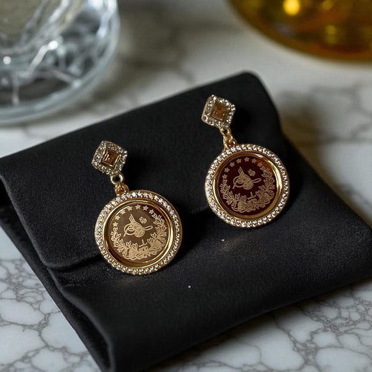 Khan al-Duwayr coin earrings