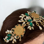 Bayt Hanina II Green and Gold headpiece