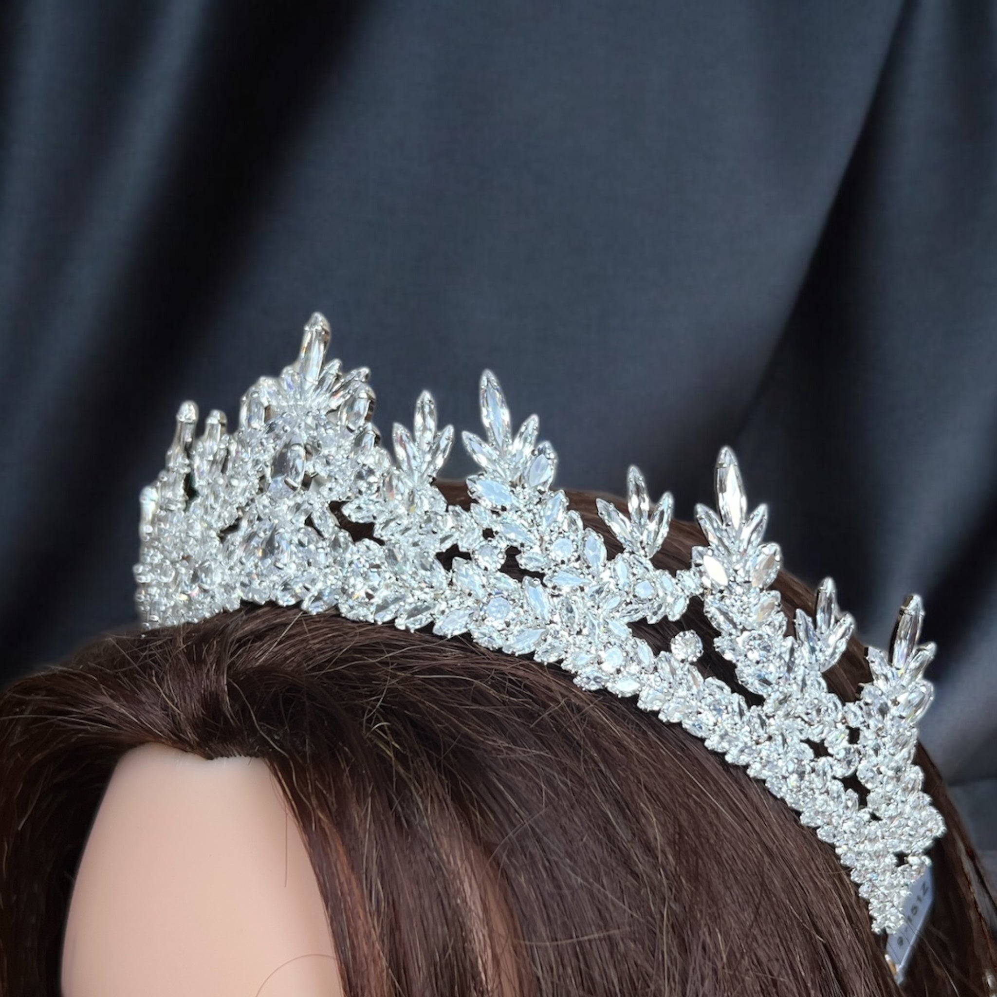 Abu al Fadal Medium Size Zircon Stone Bridal Crown