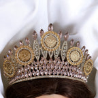 Qalqilya II soft pink five coins crown