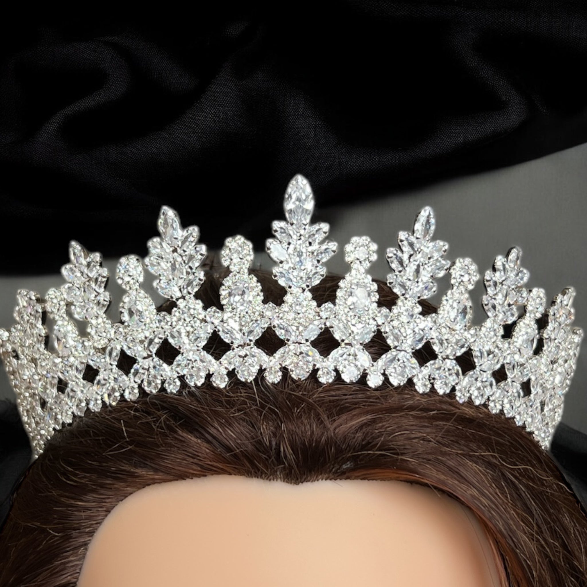 Al-Bireh II Zircon Bridal Crown