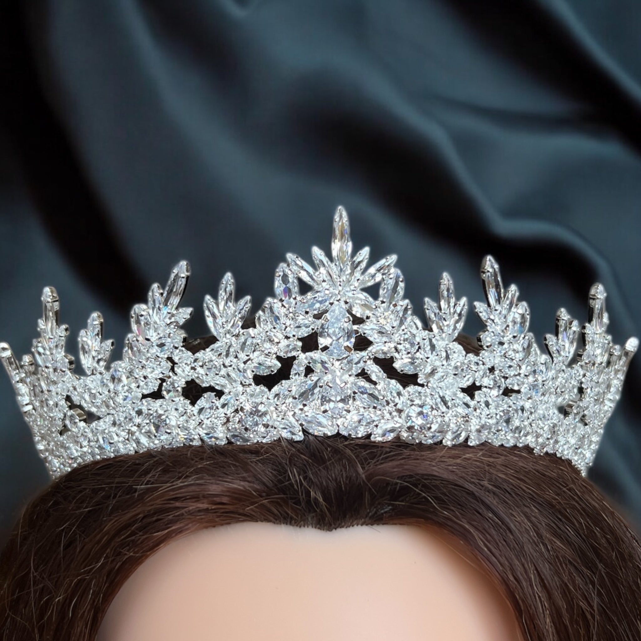Abu al Fadal Medium Size Zircon Stone Bridal Crown