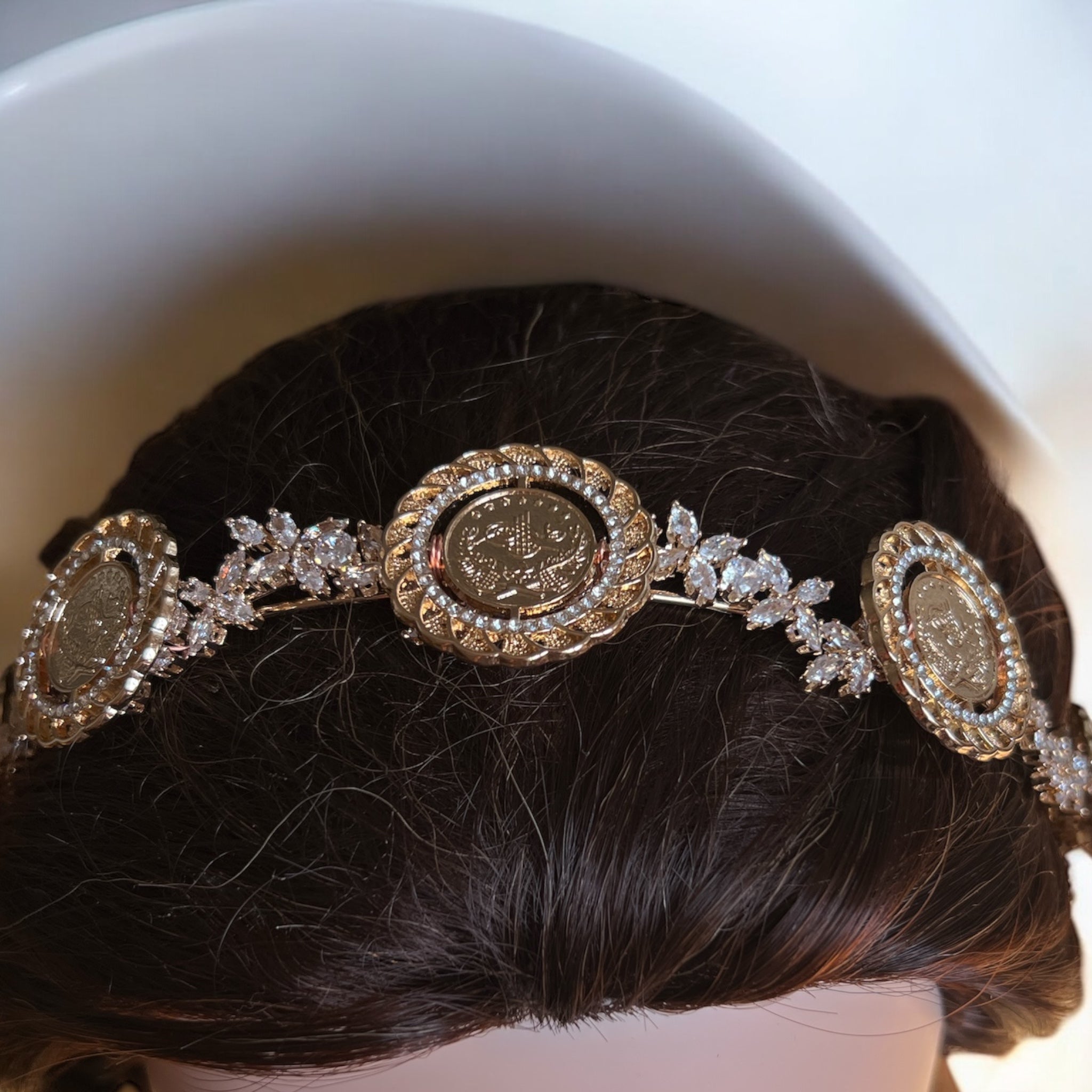 Betlaham II five coins gold headband