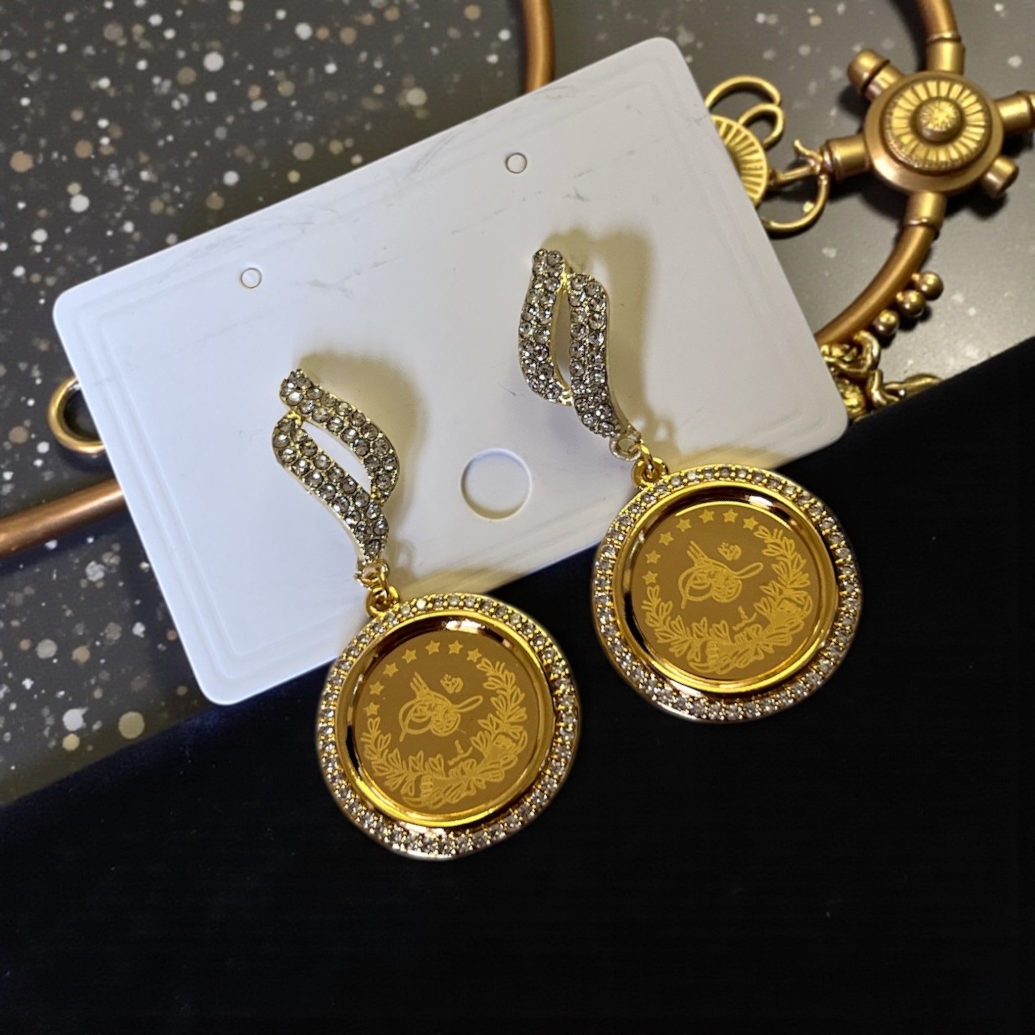 Western Buqei'a coin earrings