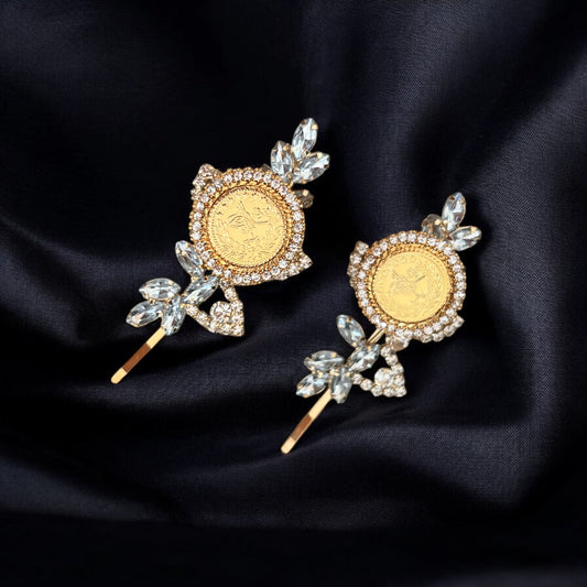 Sanjal two pieces coin hair clip