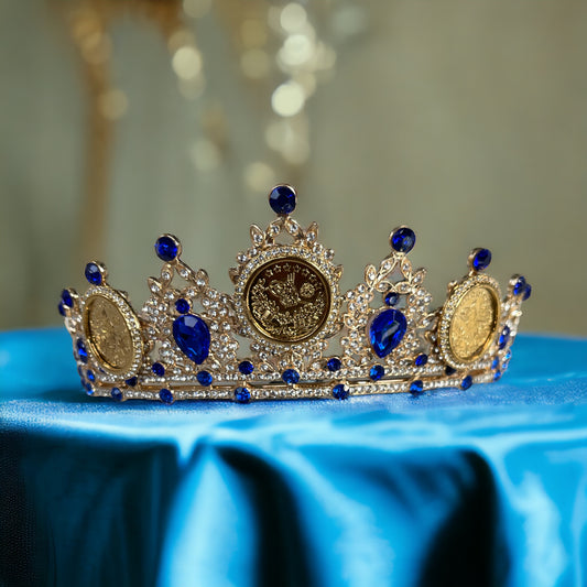 Al-Tira Blue and gold crown