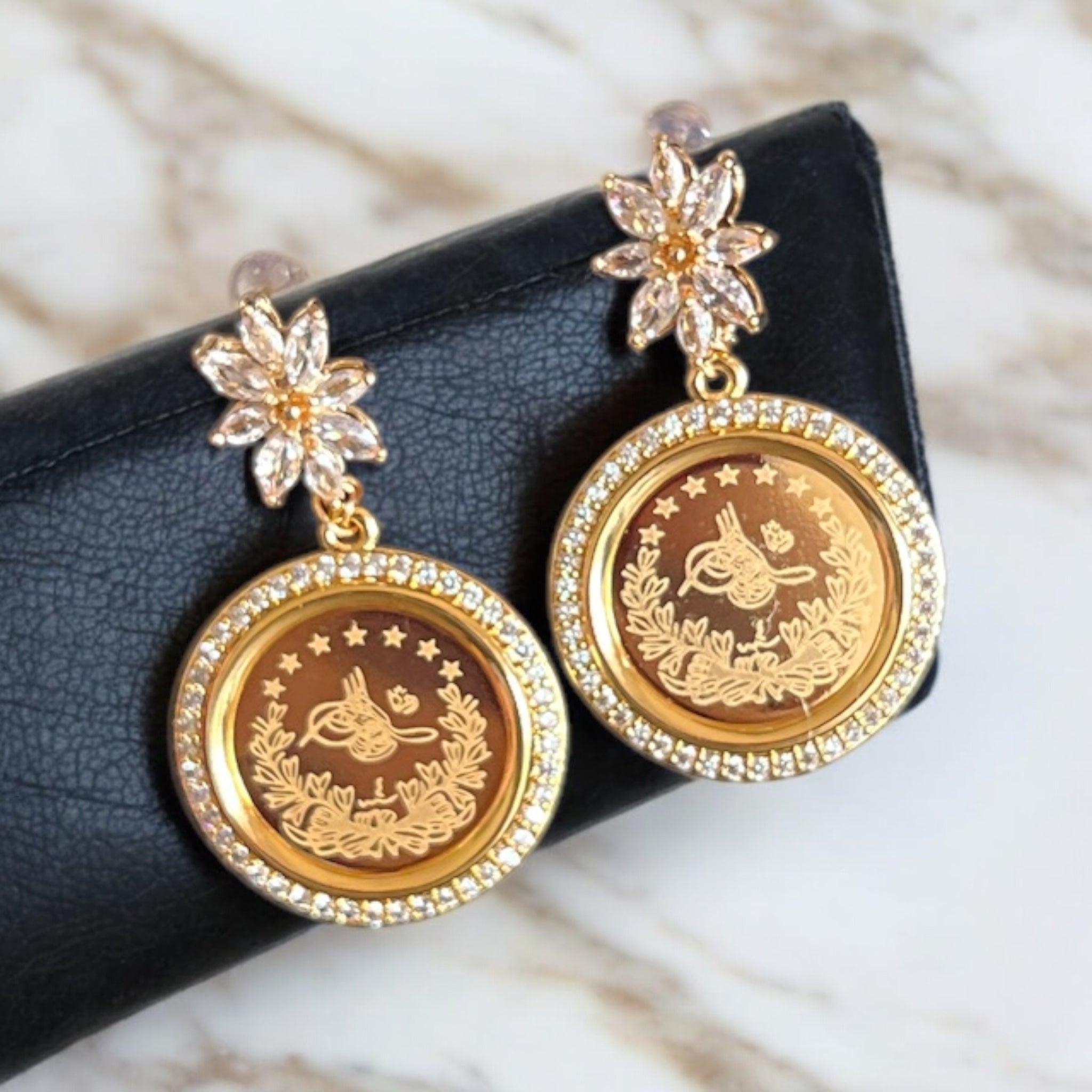 Ramallah II coin earrings