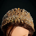 Palestine luxury gold crystal headpiece luxury gold crystal quality