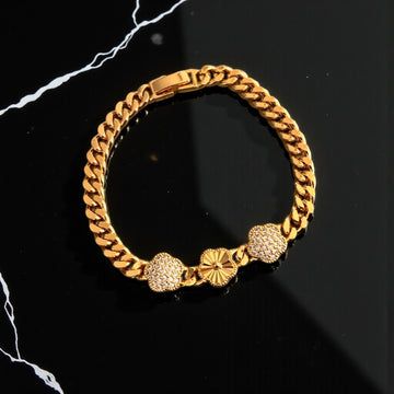 Ramallah pleated 18k bracelets