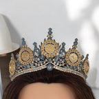 Dheisheh II Ice Blue and Gold Crown