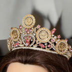 Nabi Ilyas II soft pink five coins crown