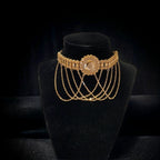 Ramallah choker gold pleated