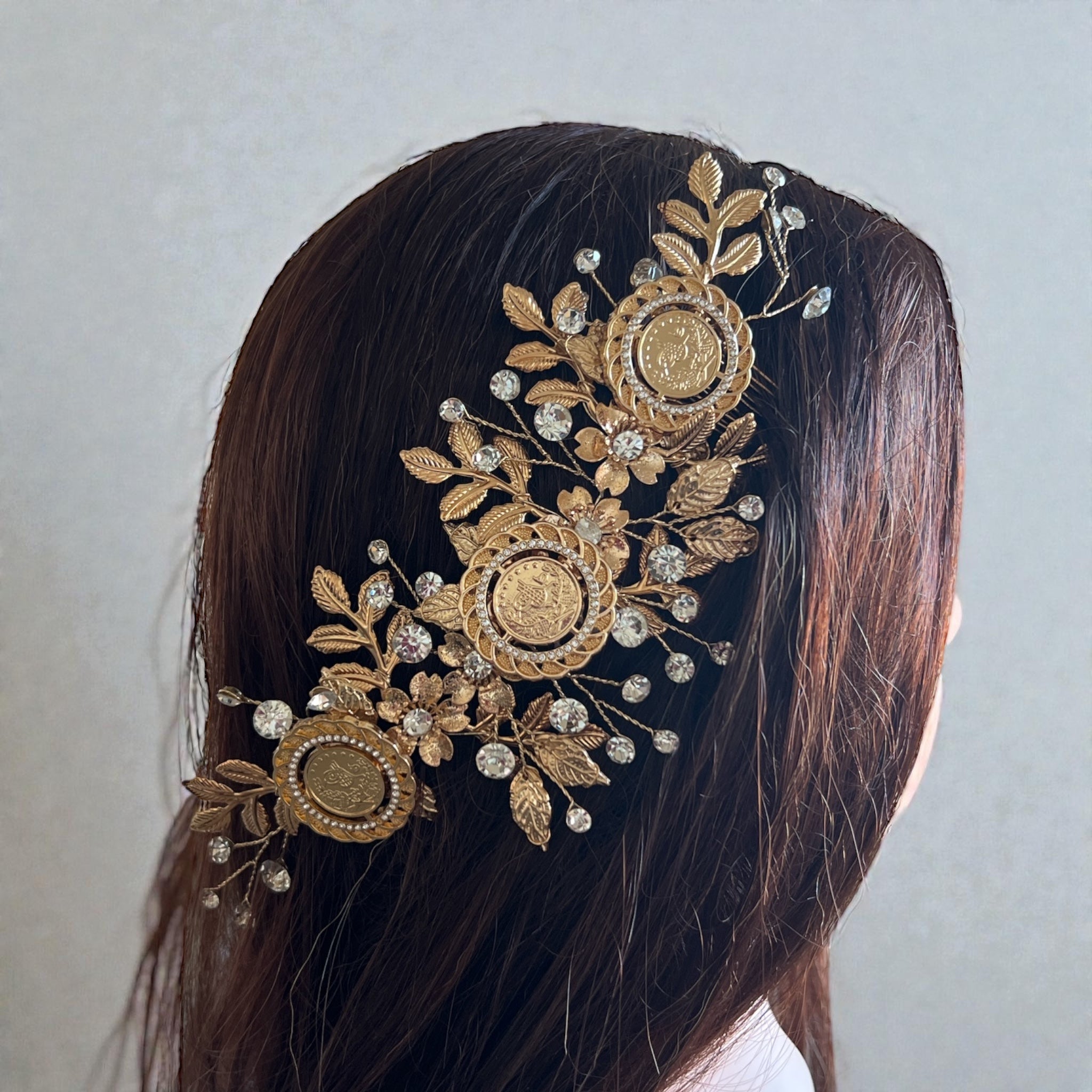 Al-Bassa Three coins headpiece