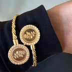 Tuqu' 21K Pleated Gold
