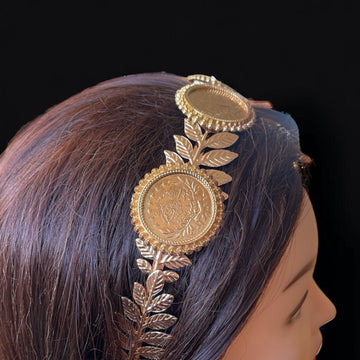 Al-Qastal Big lira Gold headband