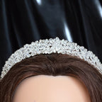Bir~Zeit Zircon Stone Bridal Crown
