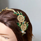 Al-Satariyya Green-Gold headband