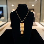 Jaramana 21K Pleated Gold necklace