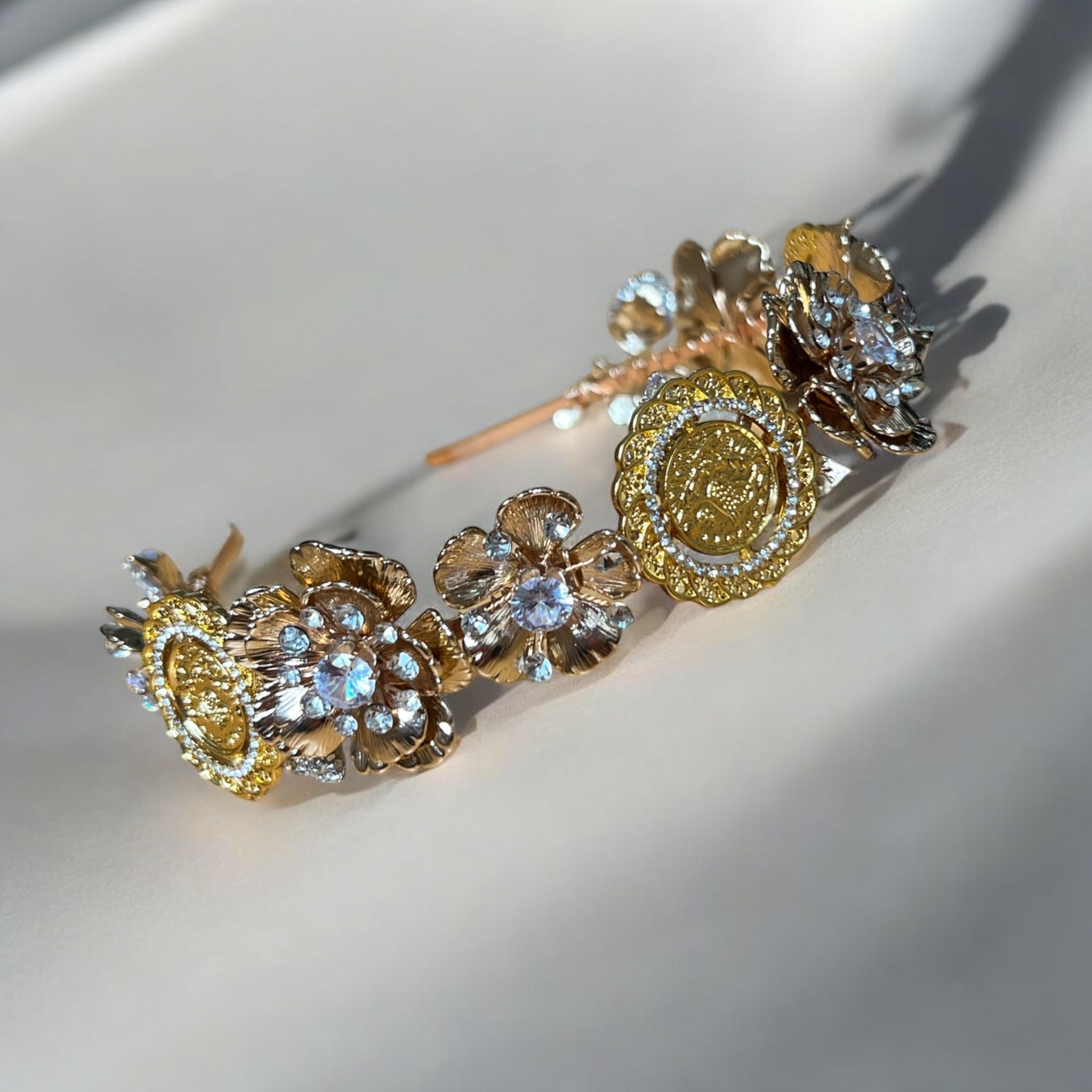 Bardala Flowers and coins headband