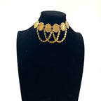 Beit Daras ounces choker Pleated Gold
