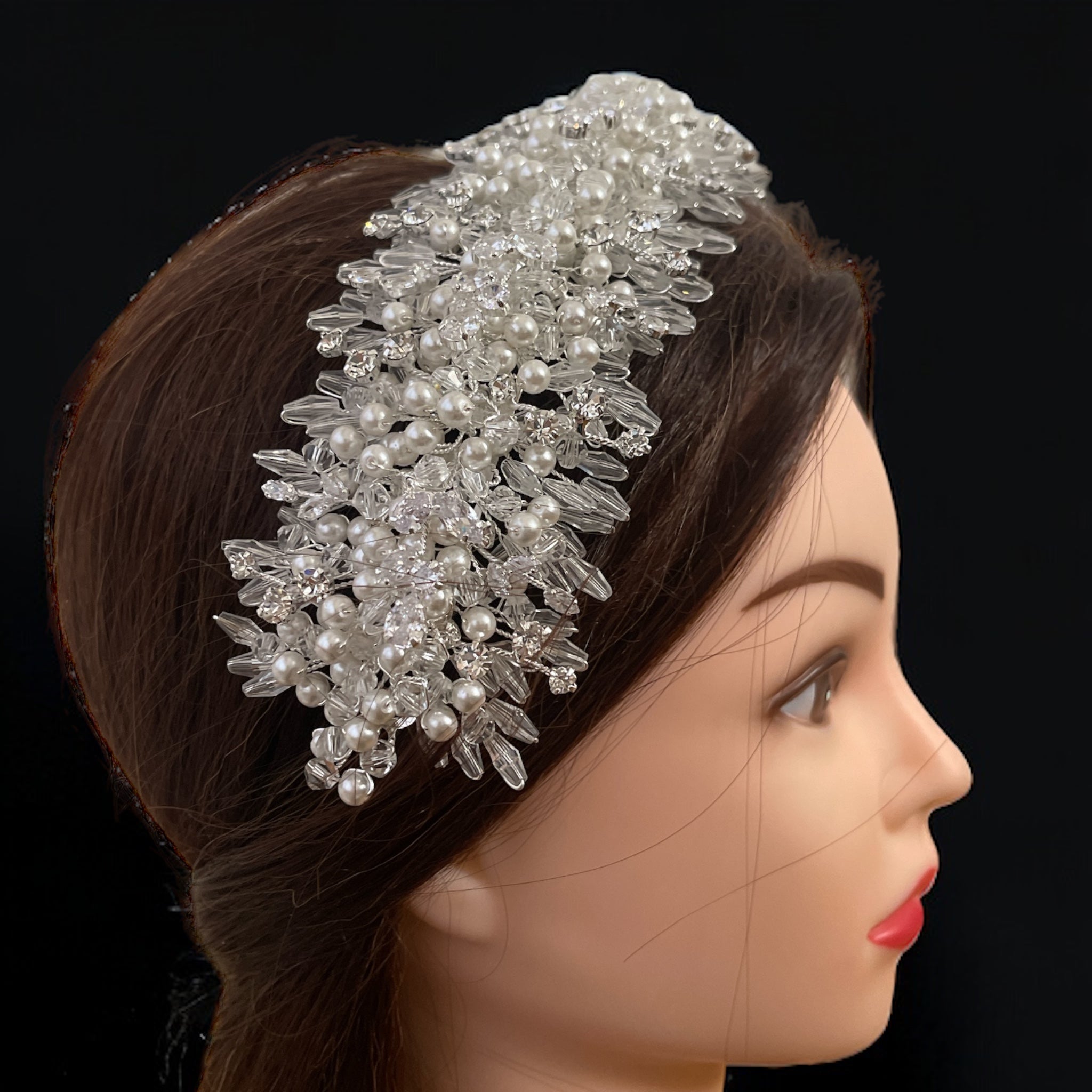 Al Jib Bridal Pearls headpiece