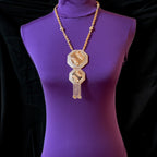 Al 'Eizariya Pleated Gold necklace