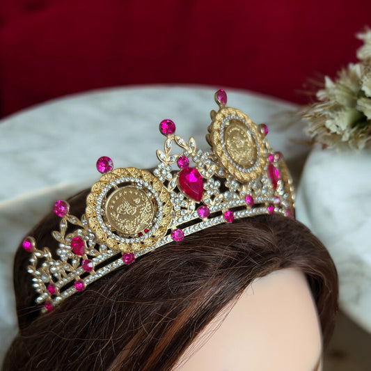 Akka lll hot pink three coins crown