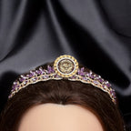 Dayr Tarif II Purple and Gold crown.