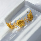 Marah Ma'ala three coins gold and crystal headband