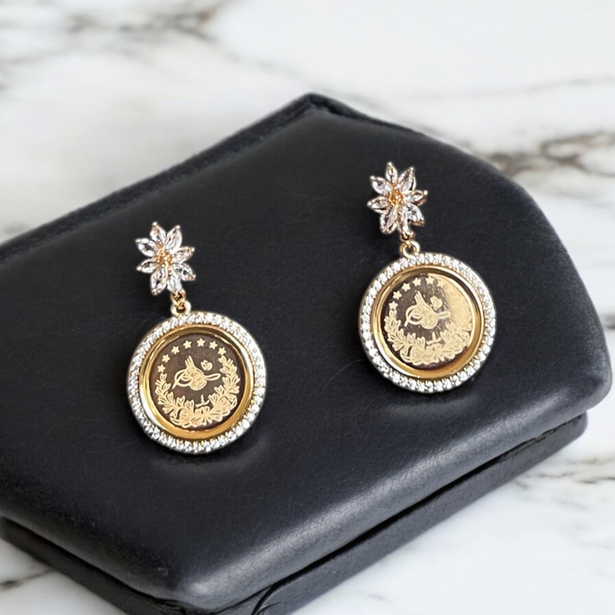 Ramallah II coin earrings